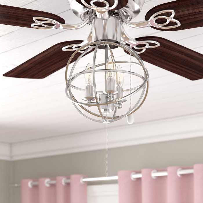 Gracie Oaks 3Light LED Ceiling Fan Globe Light Kit & Reviews Wayfair